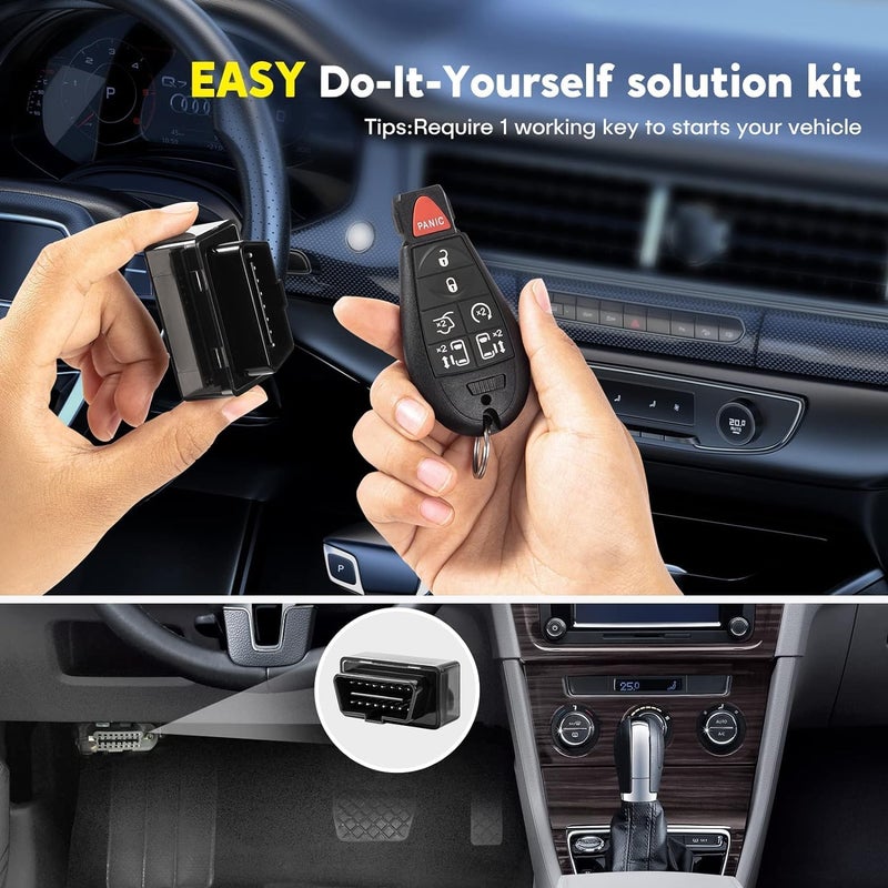 Smart Key Solution Keyless Entry Remote Compatible for Chrysler Town and Country Dodge Grand Caravan 2008 2009 2010 2011 2012 2013 2014 2015 2016 2017 2018 Car Keyless Entry Remote Control M3N5WY783X IYZ-C01C - Image 2